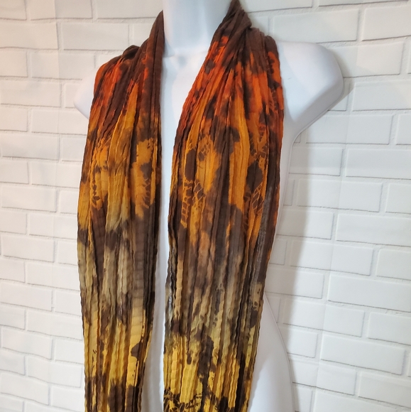 Multicolored Tie Dye Infinity Scarf - Picture 2 of 5